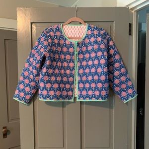 J. Crew x SZ Block Print Quilted Reversible Jacket